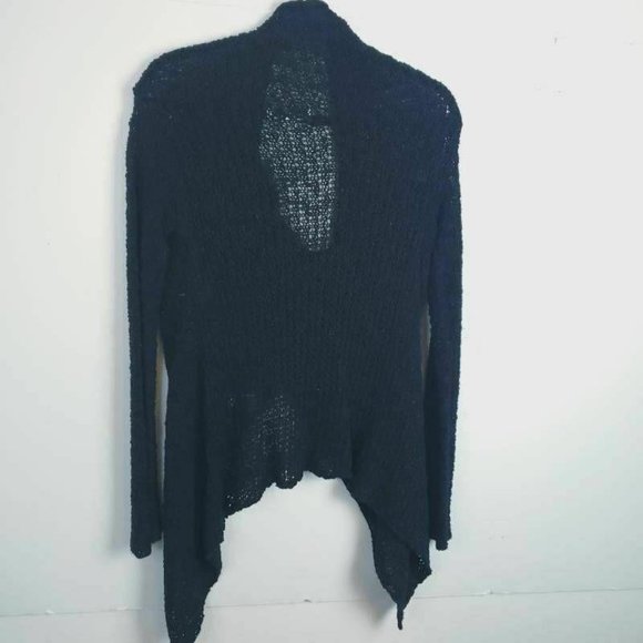 White House Black Market Womens Wrap Sweater Black - Picture 2 of 7